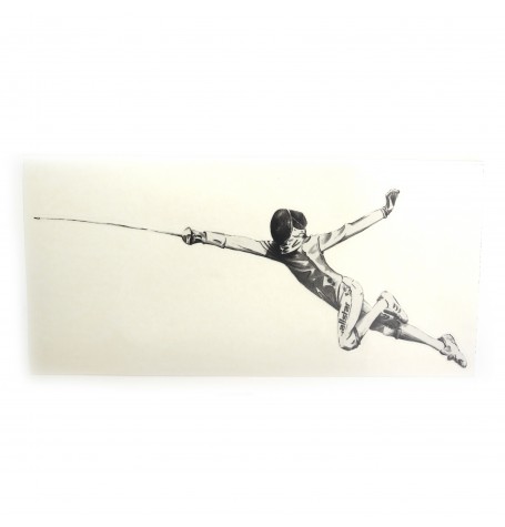 Aufkleber "Fliegender Fechter"